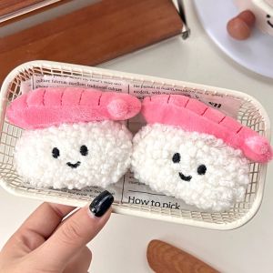 1/2 Pcs Cute Shrimp Rice And Vegetable Roll Versatile Backpack Pendant Cartoon Sushi Key Chain