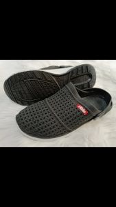 Fanie Shoes - Nikko 8151 39-43 / Selop Sepatu Laki Hitam Murah / Sepatu Kuliah / Sepatu Tahan Air / Sepatu Kerja / Sepatu Ringan / Sepatu Pantopel / Sepatu Waterproof / Sepatu PVC / Sepatu Slip on Pria / Sepatu karet pria / Sepatu karet / Sandal /