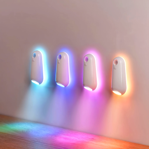 USB Rechargeable LED Motion Sensor Light | 1pc | 8 Color Changing Adjustable Brightness | Indoor Motion Sensor Lights for Stair