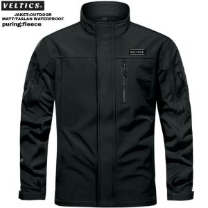 Jaket Outdoor Tactical Wateproof Tebal Jaket Motor Pria Sporty Elegan Nyaman Parasut Taslan Tebal