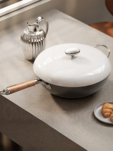DUMIK | Uncoated Non-stick Cast Iron Wok