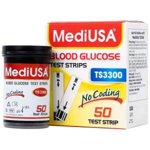 Que thử đường huyết Medi USA | MediUSA TS3300 hộp 50que