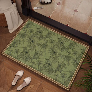 Retro Cartoon Diatomite Water Absorbing Bathroom Door Mat