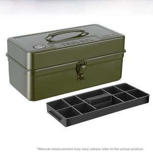 Green Forest Multi-Functional Large Size Iron Box Handheld Tool Storage Box Industrial Level Vehicle Maintenance Storage Case