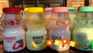 #YAKULT BOTTLE TUMBLER / DRINKING BOTTLE CUTE YAKULT BOTTLE DESIGN / WATER BOTTLE / KID’S BOTTLE###