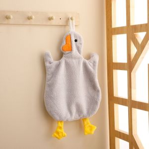 Duck Penguin Cute Kitchen Hand Towel Dish Cloth Thick Soft Water Absorbent Tuala Tangan Tuala Pinggan 厨房抹布吸水抹布抹手擦手布 毛巾