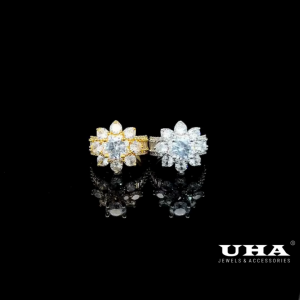 N1364 Nhẫn nữ đính đá CZ cao cấp sáng lấp lánh UHA