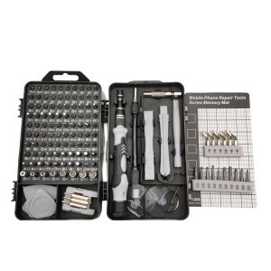 Bộ tua vít 115 trong 1 mini độ chính xác cao đa chức năng thích hợp sửa chữa điện thoại -Lumbley