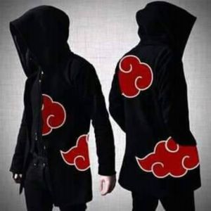 Jaket Hoodie Jubah Anime Jepang Keren untuk Cowok