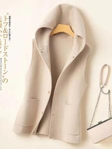 เสื้อกั๊กแขนกุดมีฮู้ดแบบลำลอง ฤดูหนาว 2024 เสื้อเชิ้ตแขนกุดสำหรับใส่กลางแจ้ง เสื้อกั๊กผู้หญิง ทรงเข้ารูป ปกติ