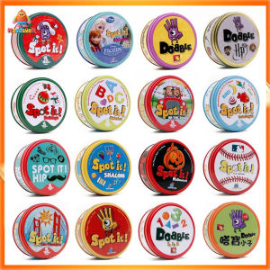 【Spot It】The Game Of Spot It Card Game Party Game Toy for Kids With Box English Version Multiplayer Party Game Card Dobble 55 Cards Spot IT Game Card 2 to 8 people for classic families matching games toys matching games family games DOBBLE
