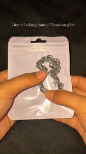 Gelang Rantai Titanium Pria dan Wanita Anti Karat Paling Murah Kualitas High Premium