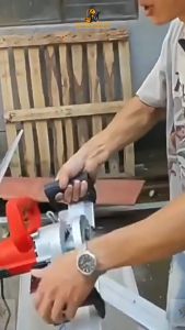 Nasara Tile Chamfering Machine Marble Tile Ceramic High Precision 45 Degree Angle Cutter Rail Tile Cutting Machine / 瓷砖倒角切割机