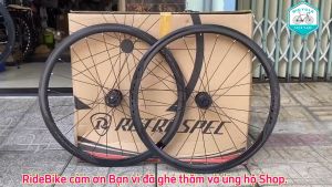 Bộ Vành Nhôm Xe Đạp Road RETROSPEC RACING 700C 36mm - Hub Carbon Phanh V/Phanh Đĩa