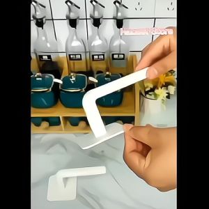 [1Pcs] Kitchen Self-adhesive Paper Roll Rack Towel Tissue Hanger Storage Rack