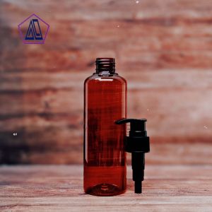 Botol Pump 250ml Plastik Pet Amber / Botol Kemasan Sabun Cair 250ml