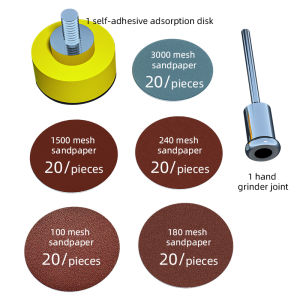 100Pcs 25mm Sanding Discs Pad Grit Abrasive Polishing Pad Kit for Dremel Rotary Tool Sandpapers Accessories Set