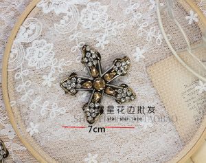 ปมเพชร Feng Shui Punk ติดเย็บด้วยมือ ป้ายครอสติช DIY สำหรับเสื้อโค้ท กระเป๋า หมวก อุปกรณ์ตกแต่ง วัสดุ