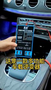 【2025 terbaru】Inverter Daya Mobil 24V 12V 220V 2000W Tampilan Led Inverter Daya Output Mobil Cangkir Pengisi Daya Inverter Tinggi Tipe C
