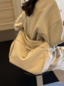 Casual Big Bag Canvas Bag Tote Bag Women 2024 Popular New Arrival Large Capacity Class Commuter Shoulder Bag