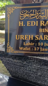 [ ONGKIR TERMURAH ] BATU NISAN GRANIT ~ BATU MAKAM ~ LEMPENGAN BATU NISAN