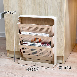 ตู้หนังสือชั้นวางหนังสือแบบบาง จัดระเบียบหนังสือเรียน หนังสือ ชั้นวางของ ชั้นวางหนังสือ สำหรับหอพักนักเรียน