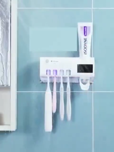 Multi-funcation Toothbrush Sterilizer UV Sterilizer Toothbrush & Toothpaste Dispenser Squeezer