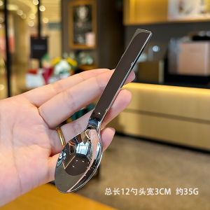 ช้อนสแตนเลสคุณภาพส่งออกสะดวกสําหรับเด็ก 1810 ส้อมสั้นสําหรับกินผลไม้ช้อนซุปเด็ก