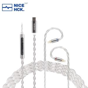 NICEHCK SP4 Type-C 2Pin CX31993 DAC ถอดรหัส HiFi Audio IEM สาย Typec สําหรับ 4U Zero Explorer อาจ CHU WAN ER QUE DUSK EW200