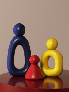 FANJIUSHI | Abstract Art Family Decor Sculpture