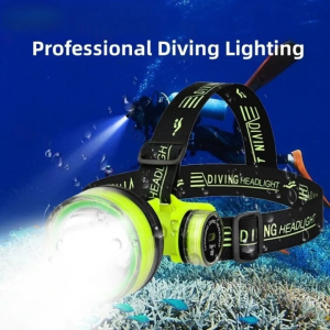 Super Deep Diving Headlight Rechargeable Professional Flashlight Waterproof Headlamp Led Fishing Flashlight