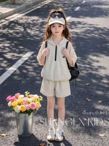 SHANGLEXIONG | Bộ Đồ Hè Nhẹ Nhàng Thời Trang Cho Bé Gái