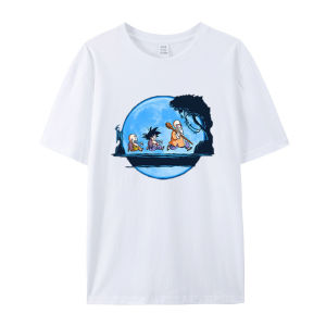 Bandai | The 2025 Summer Fashion Short-sleeved Dragon Ball Goku and Turtle Sage Printed Round-neck T-shirt Is Loose and Versatile for