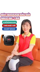 Máy massage đầu gối mát xa đầu gối máy massage khớp gối Nikio NK-186 - Công nghệ 5in1 rung nóng xung điện kết hợp áp suất khí và đèn hồng ngoại