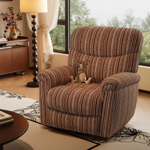 Electric Recliner Sofa Single Person Vintage Style Space First Class Lounge Chair with Rotating Functionality And Sleeping Feature