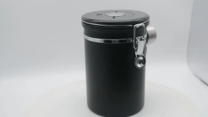 กล่องเก็บเมล็ดกาแฟ รุ่นกระป๋องเก็บกาแฟ สแตนเลส ขนาด 1.2L/1.5L/1.8L กระบวนการโถเก็บเมล็ดกาแฟ โถใส่กาแฟ โหลใส่กาแฟเม็ด โหลใส่กาแฟ โหลสเตนเลส โหลทึบแสง โหลแก้ว