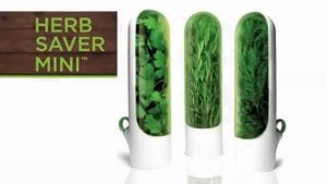 Savor Pod Herb Storage Container Fresh Herb Keeper Saver White/Clear 800ml