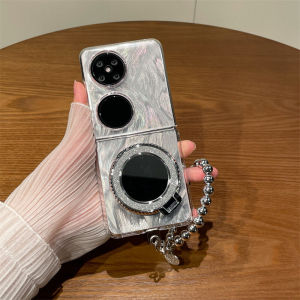 Huawei MateX5 Folding Screen Phone Case Transparent Electroplated Full Cover Anti-Fall Summer Womens Style Protective Shell