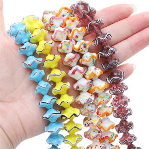 ลูกปัดแก้วลูกแก้วหลากสี2มม. 17x1 1ชิ้นสำหรับทำคีมสำหรับทำเครื่องประดับประดับด้วยลูกปัดแบบ DIY