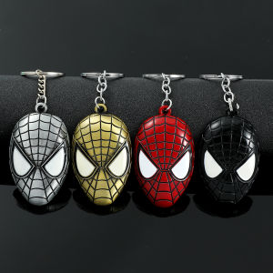 Bandai | Marvel Keychain Superhero Spiderman Mask Pendant Keychain Fashion Accessories for Men Gifts