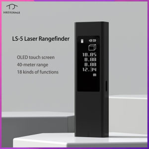 HKStorage LS5 Laser Rangefinder Distance Meter Touch Screen 40M Electric Digital Ruler Tape Measurement Tools Range Finder