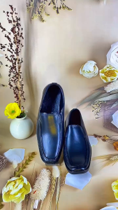 Kids Slip on Square toe Rubber School Soft School Shoes 1121#