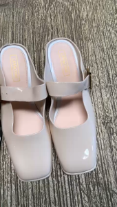 Sepatu Jelly Wanita Terbaru Model Heels Chunky Karet Gesper Cewek Kekinian Landcome 1699 Pantofel