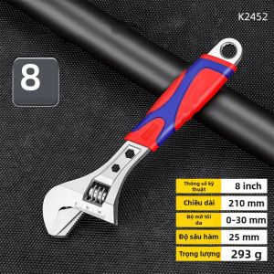 Cờ Lê Có Thể Điều Chỉnh 8/10/12 Inch Hàm Rộng Cờ Lê Đa Năng Công Cụ Ống Nước Đa Chức Năng Cho Xe Máy Và Sửa Chữa Phòng Tắm