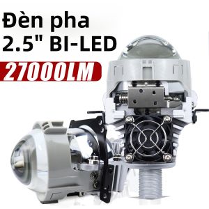 Đèn Pha Chiếu Sáng Bi LED H7/H4/9005/9006 Bộ Chuyển Đổi Đèn Xe Hơi 5570 CSP 90W 2.5 Inch Mini Bóng Đèn Xe Máy 6000K Trắng
