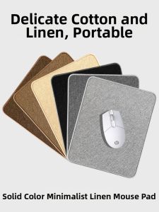 JIELEFAN | Mini Portable Business Travel Linen Mouse Pad