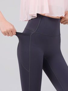 กางเกงโยคะเอวสูง กางเกงขายาวทรงเข้ารูป 9 ฟุต ทรงเข้ารูป ชุดออกกำลังกายสำหรับผู้หญิง ดูดซับเหงื่อแห้งเร็ว ทรงเข้ารูป ทรงเข้ารูป