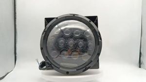 MOFOX F1 7 Inch Round Head Lights Motorcycle Headlight 75W Hi/Lo Beam DRL Car Harley Off-road Modified Headlight For Wrangler Davidson Accessories Car Headlight cafe racer headlight