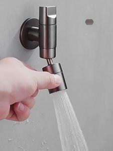 SUTTO - Keran Air Putar 360 Derajat SUS304 - Keran Minimalis Bisa Diputar 360° Kran Dapur Taman Kamar Mandi Stainless Steel Anti Karat