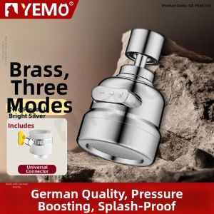 YEMO | Splash Guard Flexible Rotating Pressure Increasing Faucet Sprayer